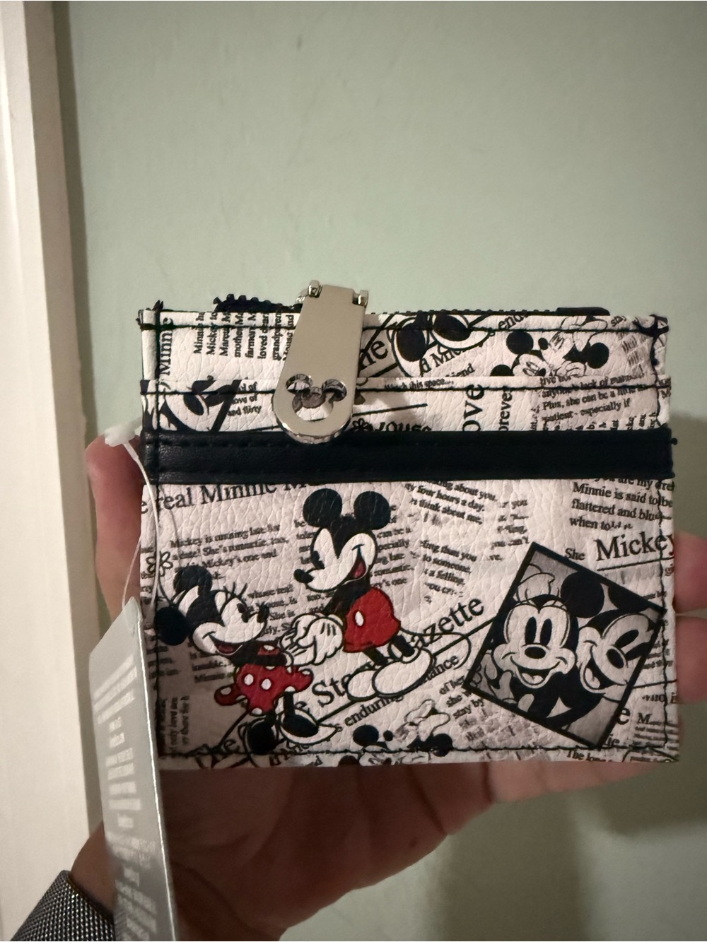 Disney Black White and Red Comic Card Holder